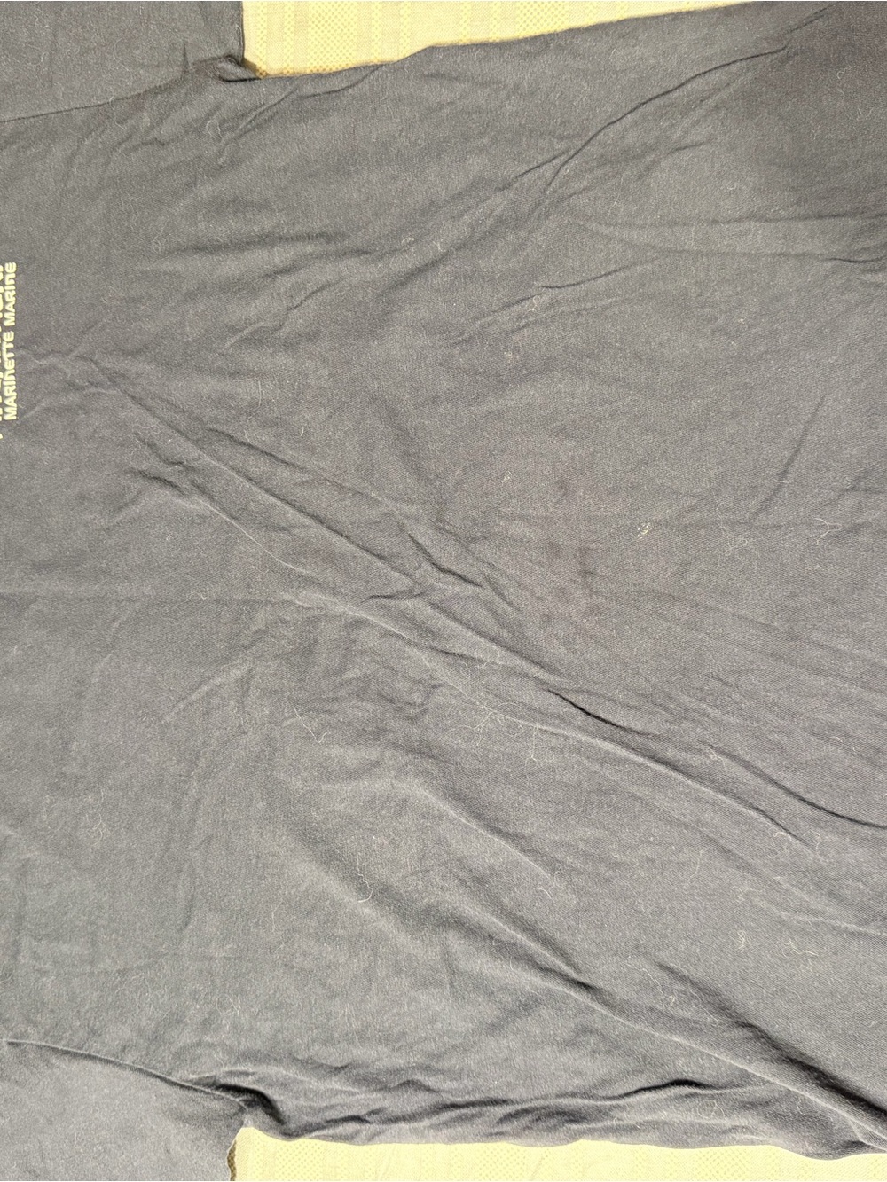 Graphic Tee in Black with Small Left Chest Logo